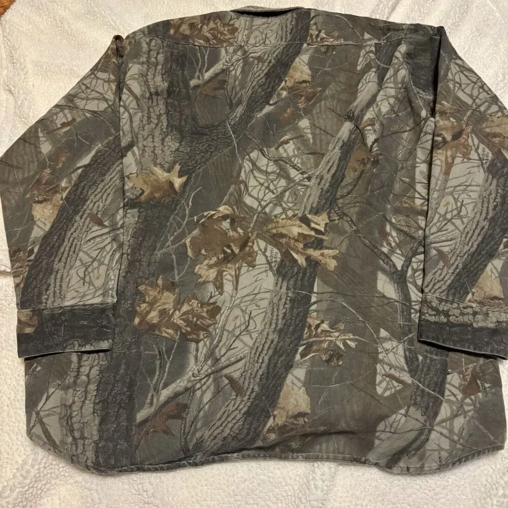 Vintage Redhead Shirt‎ Mens 2XL Realtree Hardwoods Camo Outdoor Hunting USA Made - Picture 4 of 6